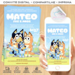 Convite Digital Bluey V01